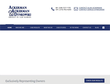 Tablet Screenshot of ackerman-ackerman.com